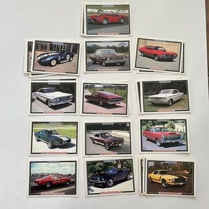 Vintage Collectable Muscle Car Cards “Ford”